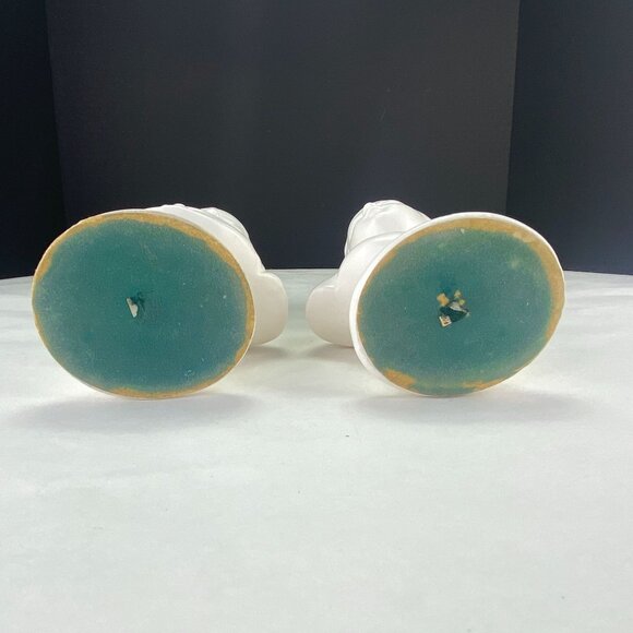 Vintage Napco Napcoware Bust Girl and Boy Statuettes - Picture 9 of 10